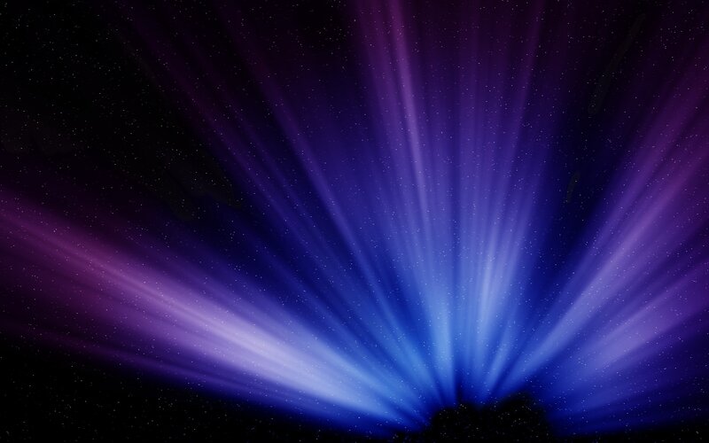 purple and blue light rays
