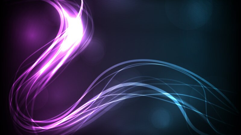 Purple and Blue Light Streaks — Dynamic, Abstract, Curves