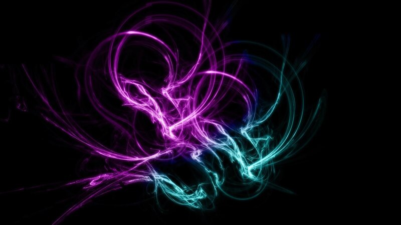 Purple and Blue Light Swirls — Dynamic, Abstract