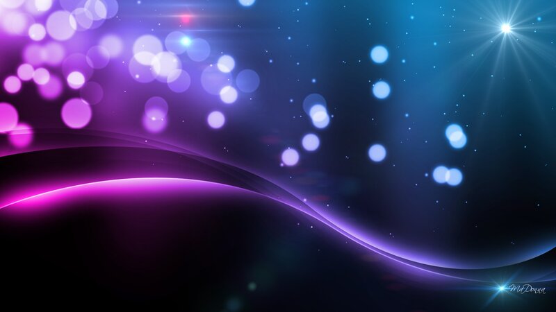 Purple and Blue Light Waves — Cosmic