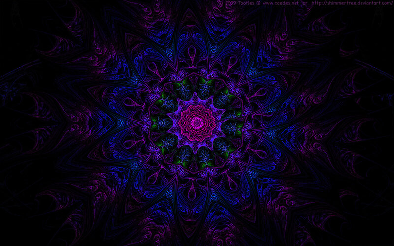 purple and blue mandala design