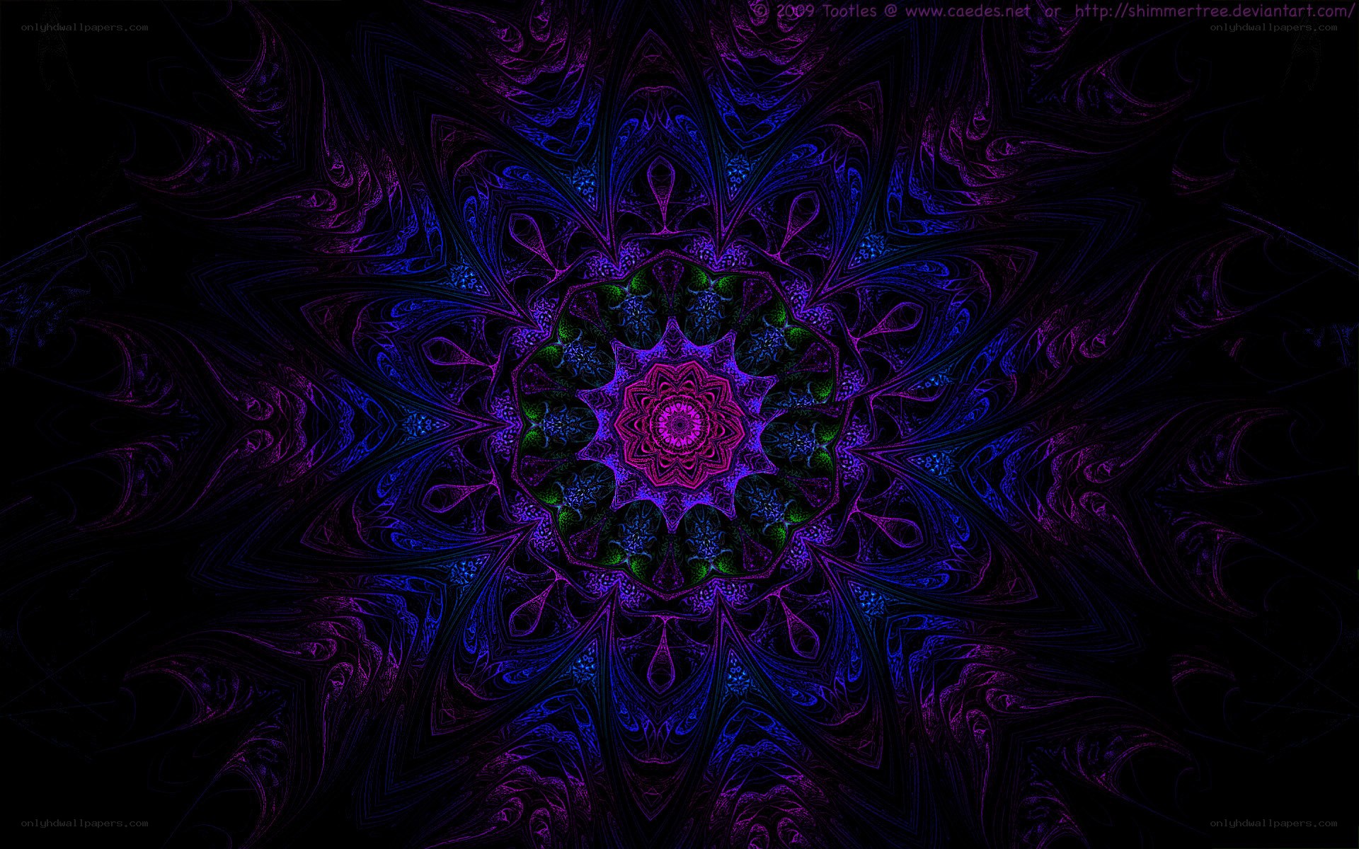purple and blue mandala design