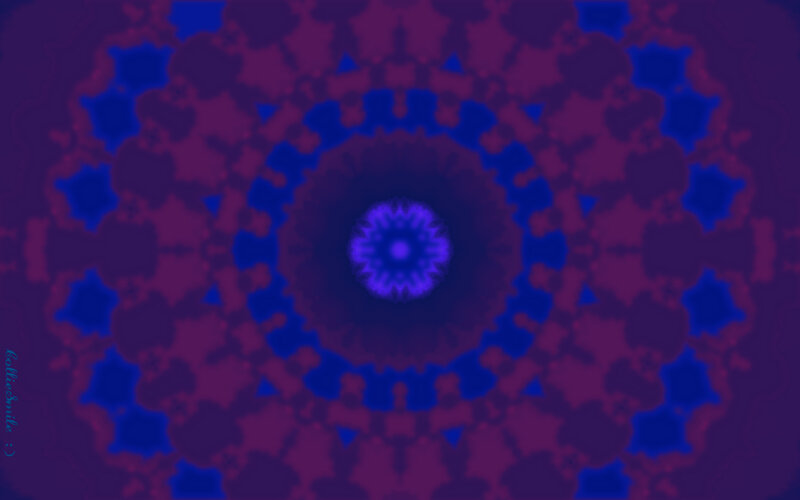 Purple and Blue Mandala
