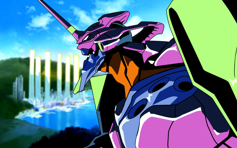 Purple and Blue Mecha — Dramatic