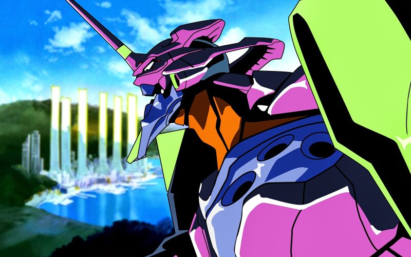 Purple and Blue Mecha