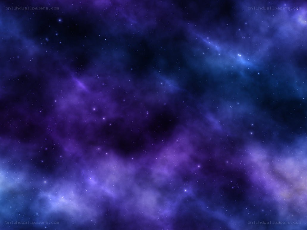purple and blue nebula