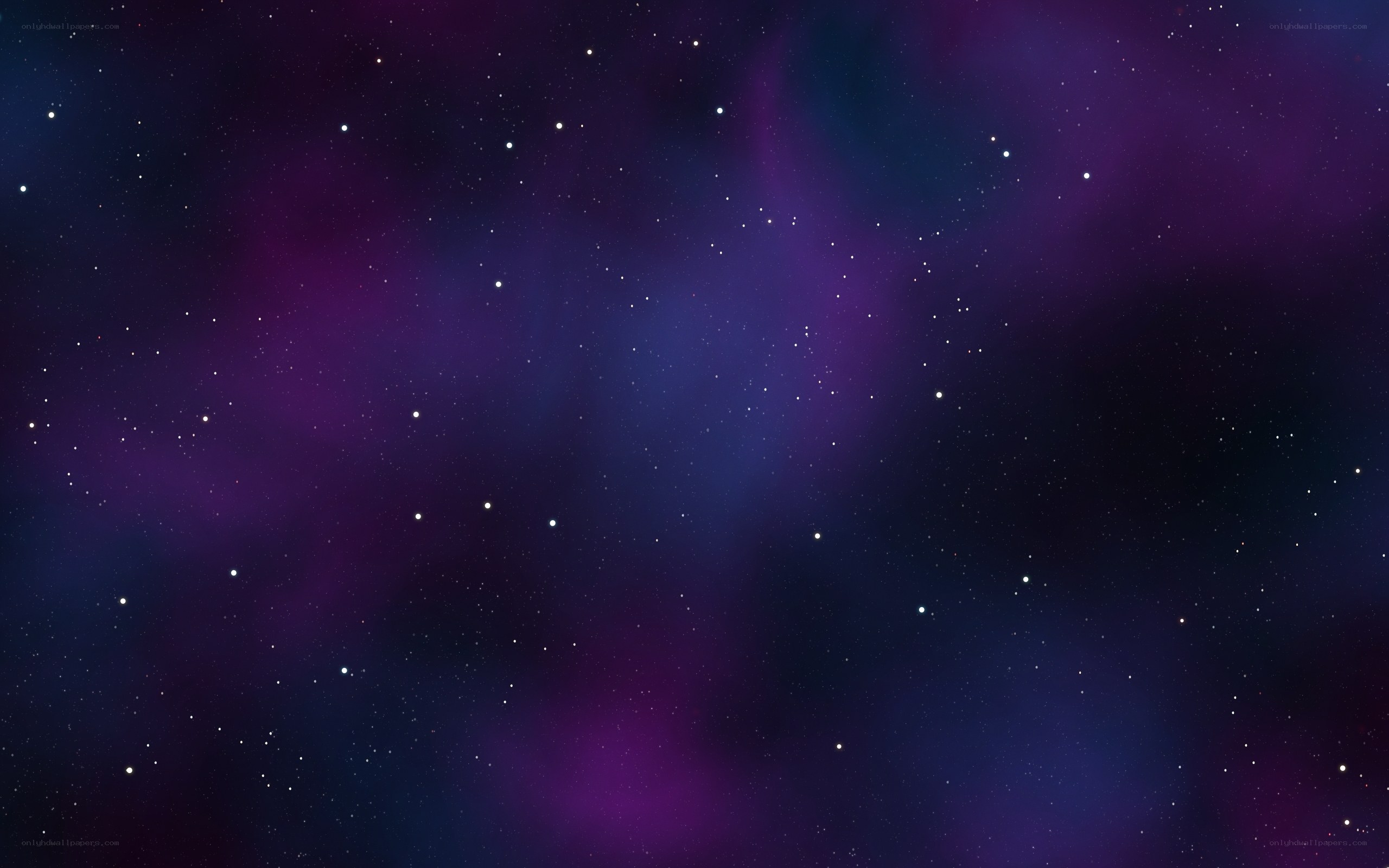 purple and blue nebula