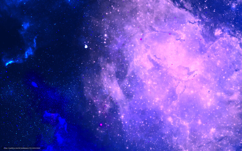 purple and blue nebula