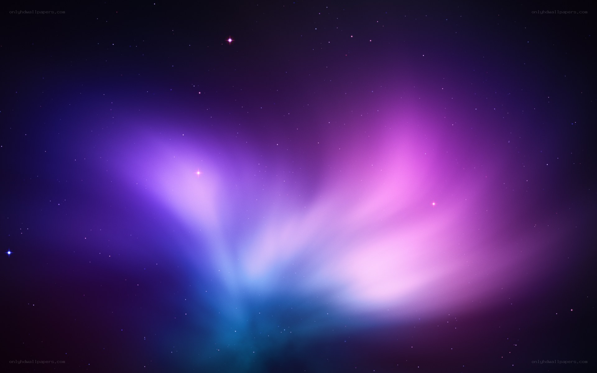 purple and blue nebula