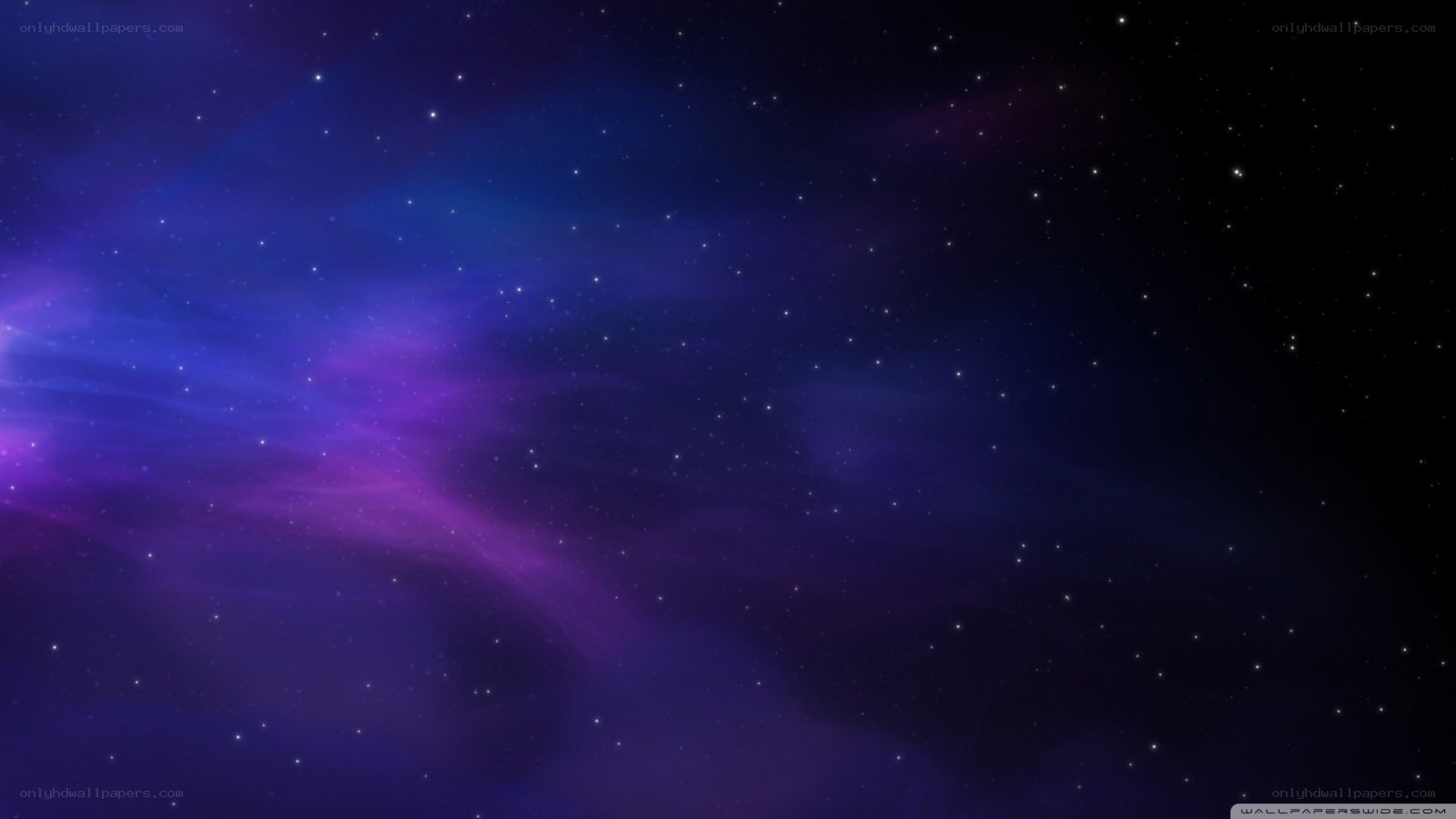 purple and blue nebula