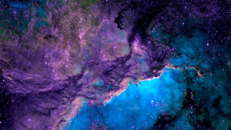 Purple and Blue Nebula — Cosmic Dust