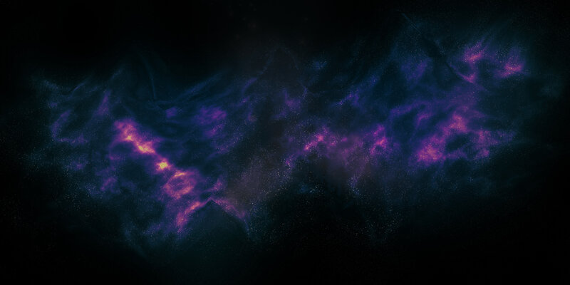 Purple and Blue Nebula — Dark