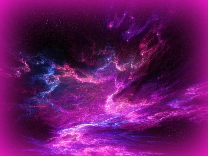 Purple and Blue Nebula — Dramatic, Night