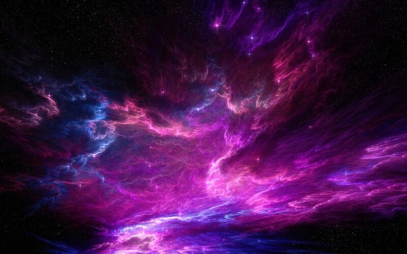 Purple and Blue Nebula — Dramatic