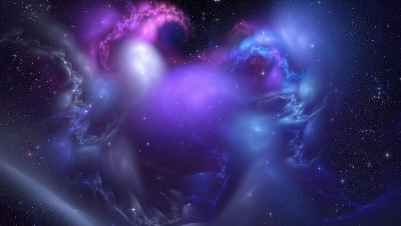 Purple and Blue Nebula — Serene
