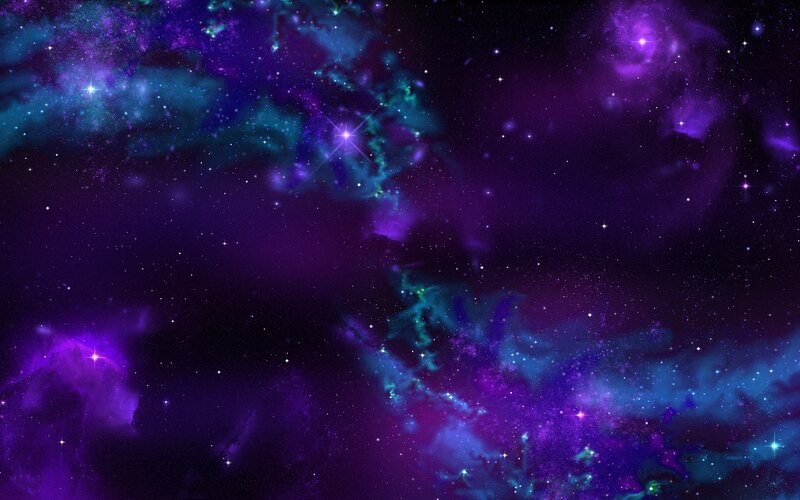 purple and blue nebula space