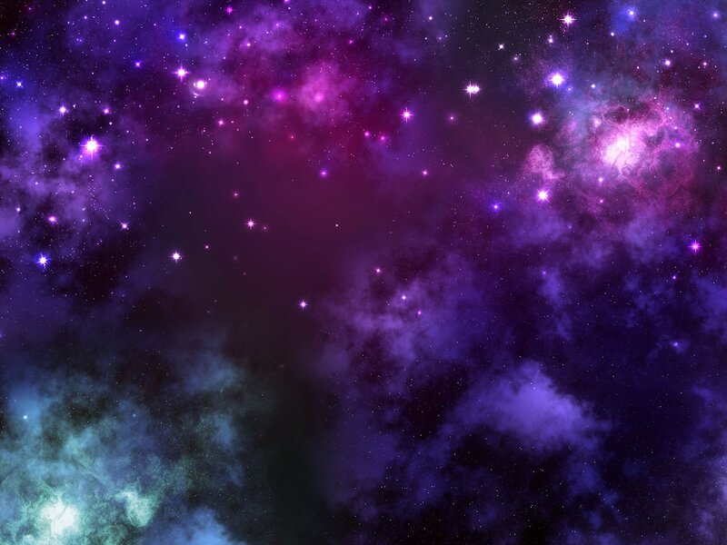 purple and blue nebula space