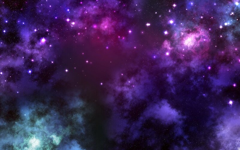 purple and blue nebula space