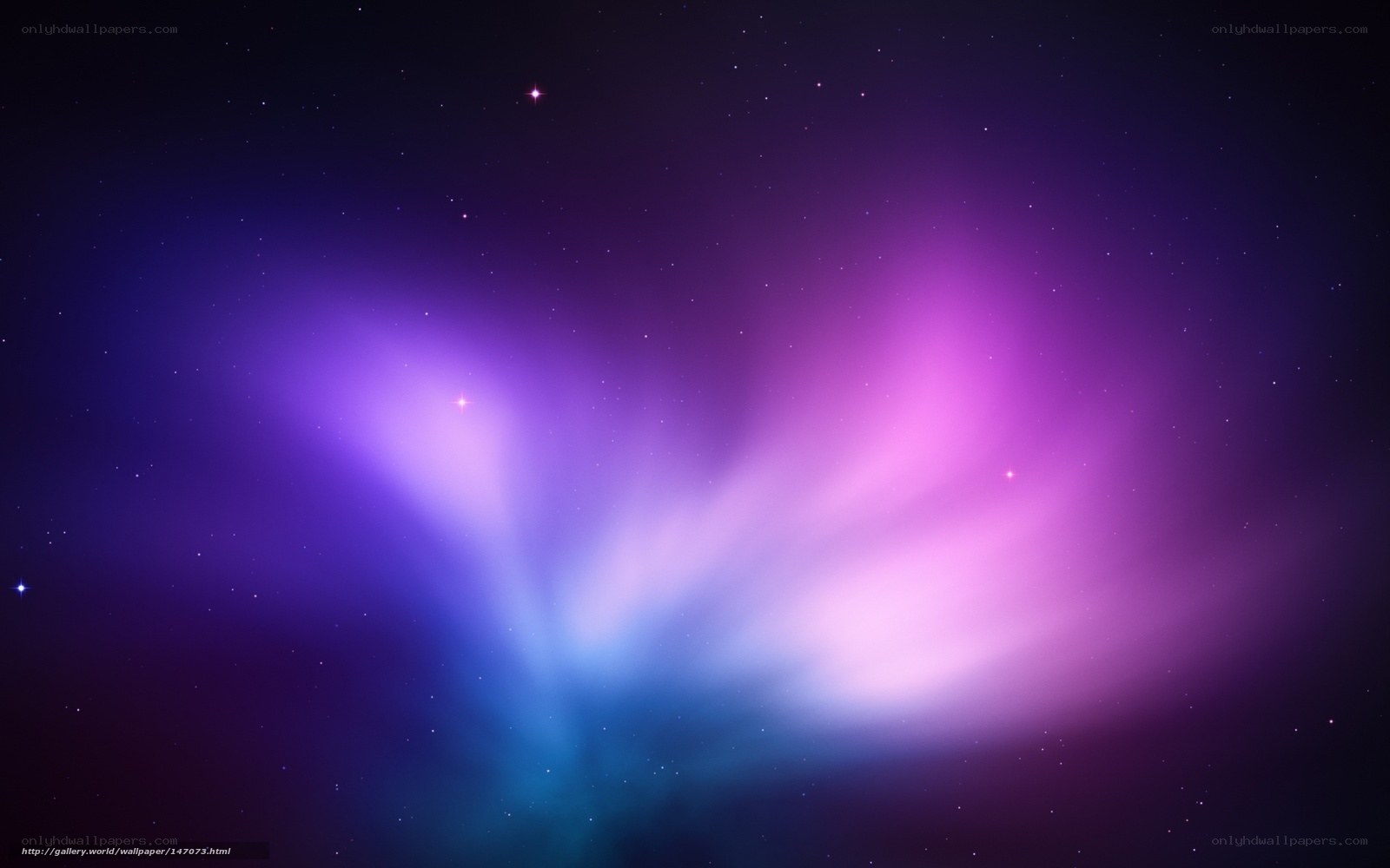 purple and blue nebula