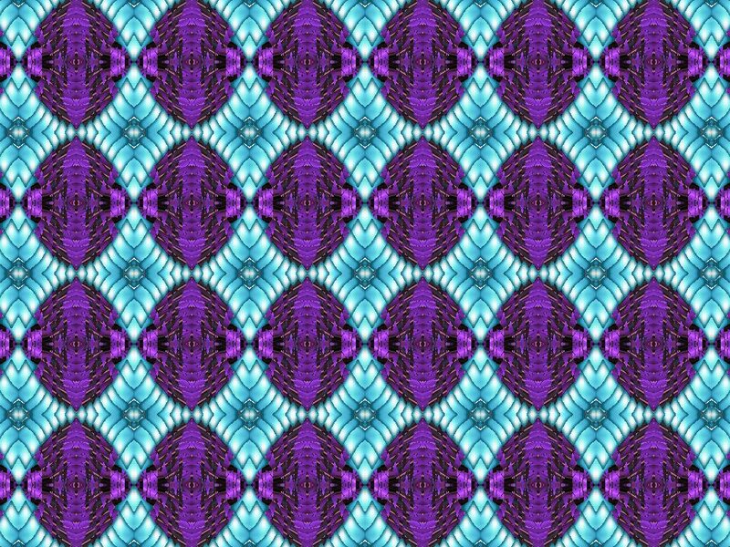 Purple and Blue Pattern — Symmetrical