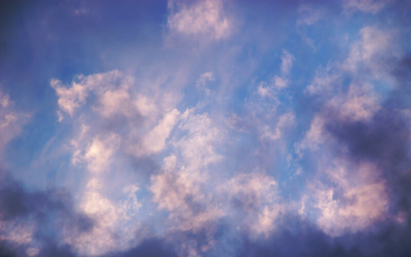 purple and blue sky clouds