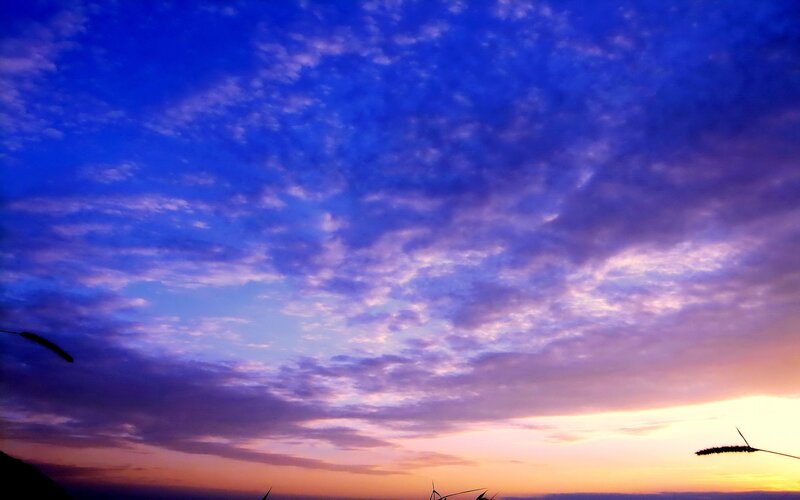 Purple and Blue Sky — Serene, Sunset