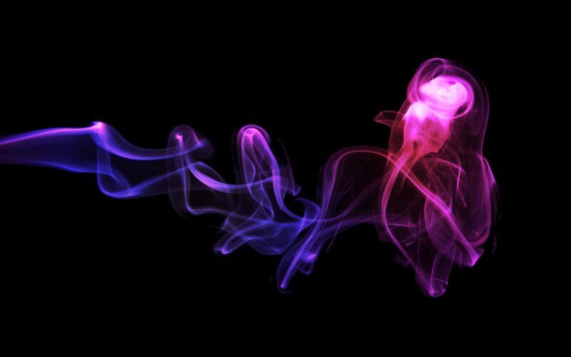 Purple and Blue Smoke — Dramatic