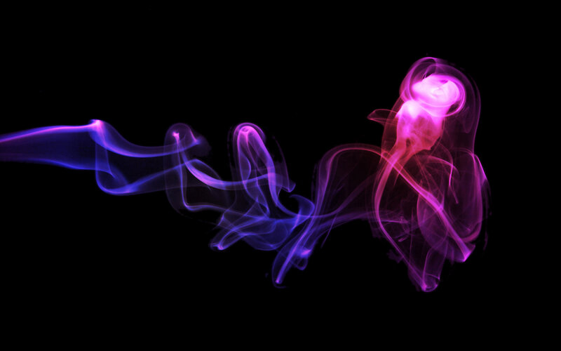 Purple and Blue Smoke — Ethereal, Abstract