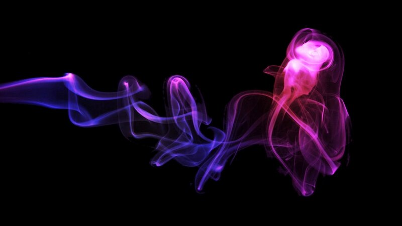 Purple and Blue Smoke