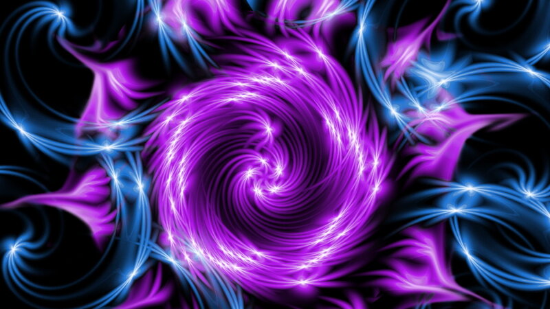 Purple and Blue Spiral — Energetic