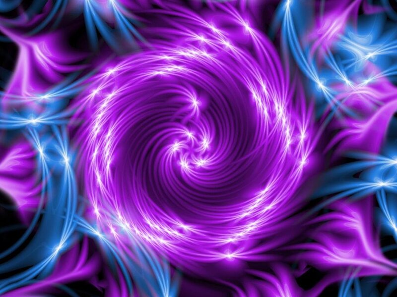 Purple and Blue Spiral