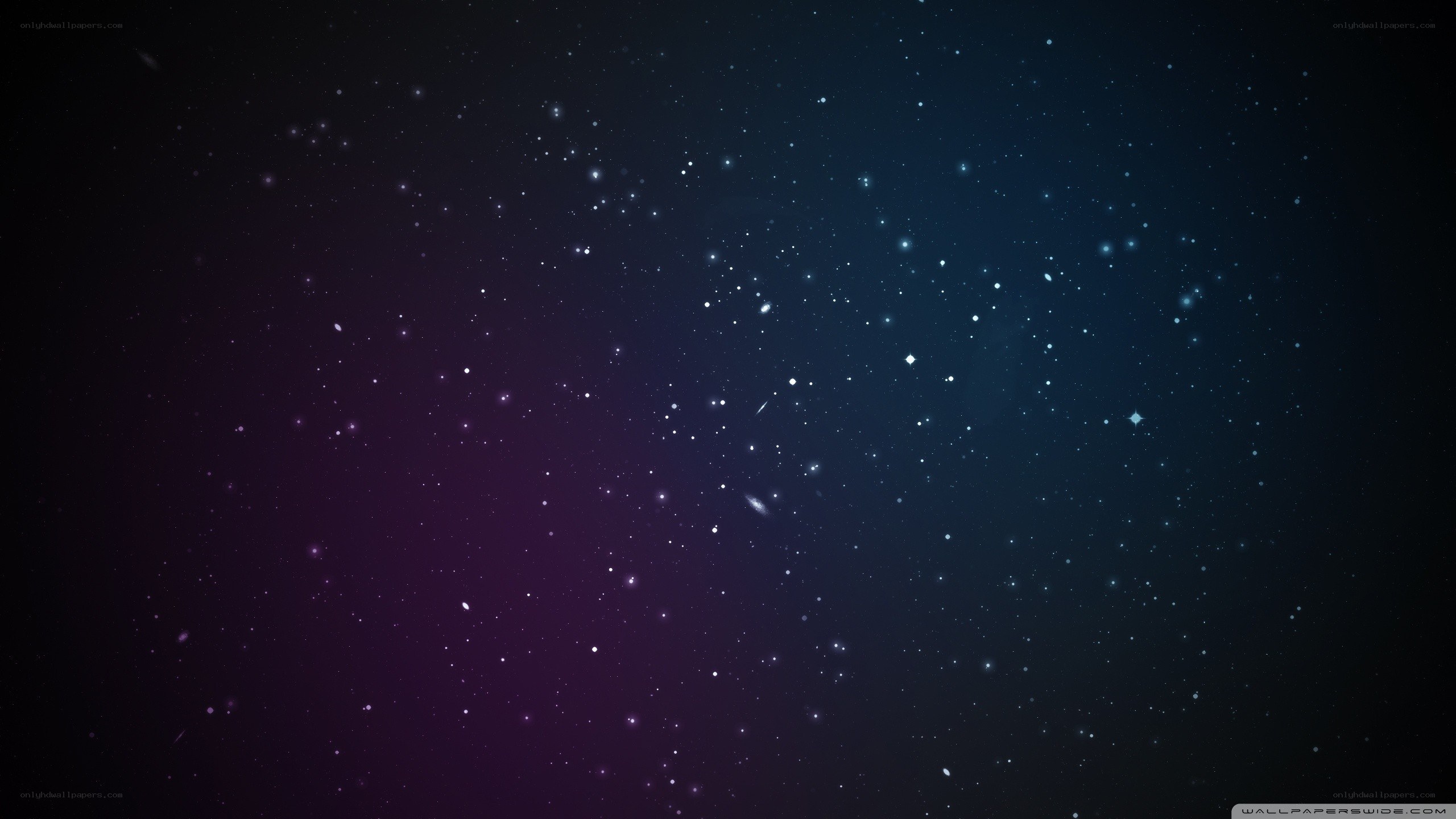 purple and blue starry sky