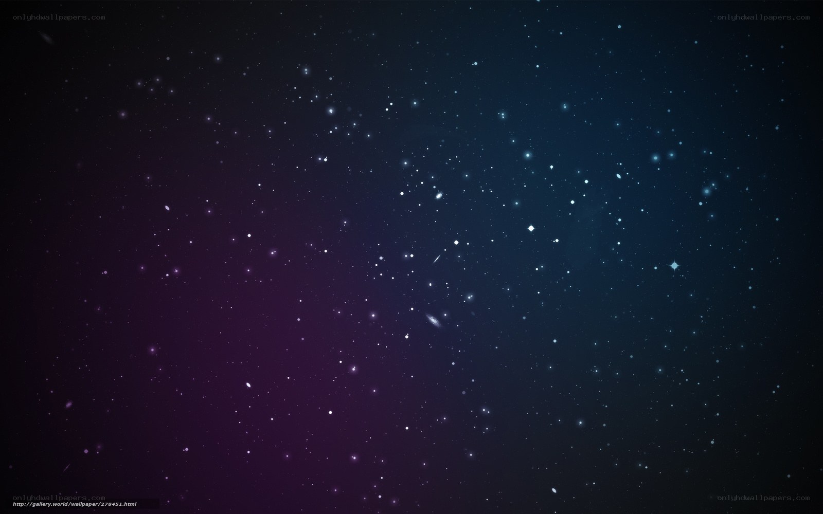 purple and blue starry sky
