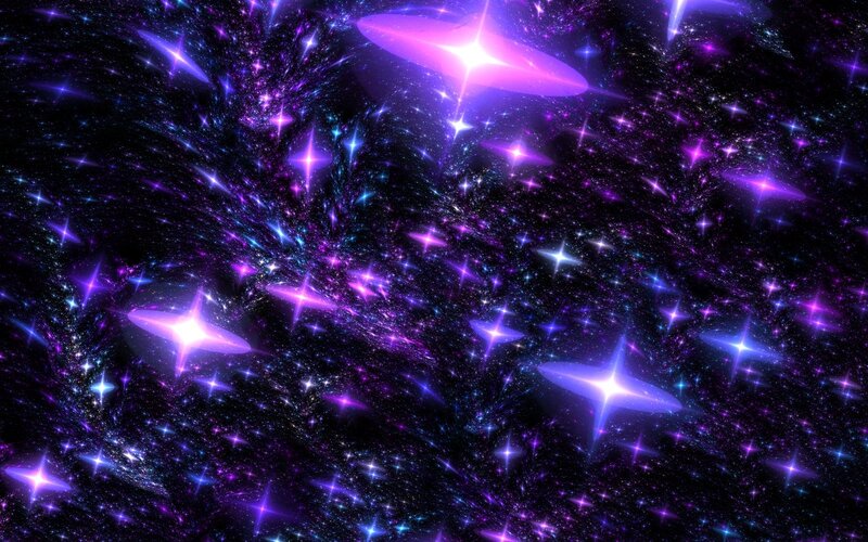 Purple and Blue Stars