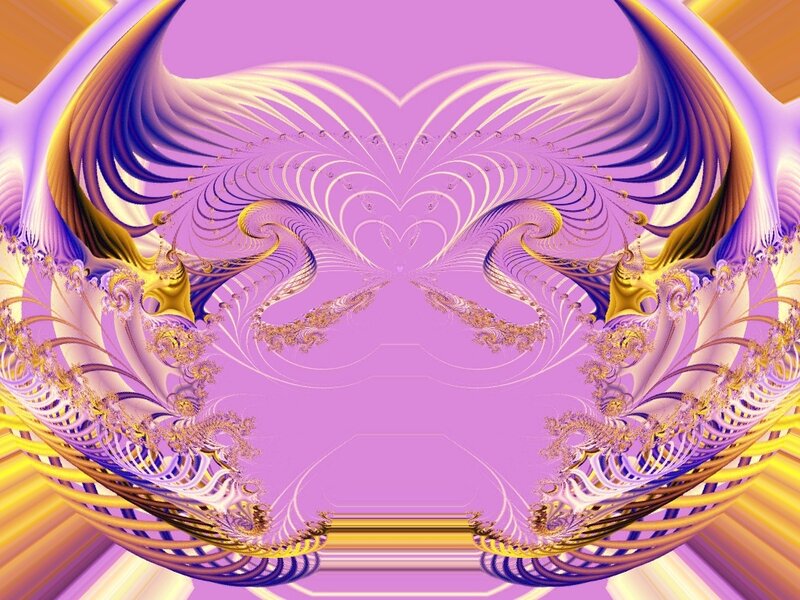 purple and gold fractal design