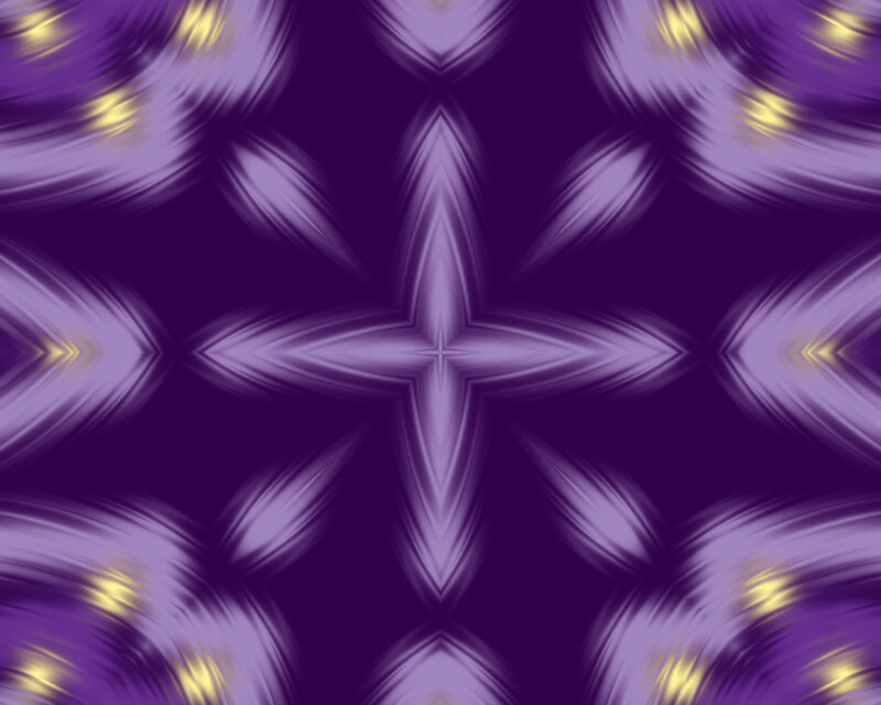 Purple and Gold Mandala