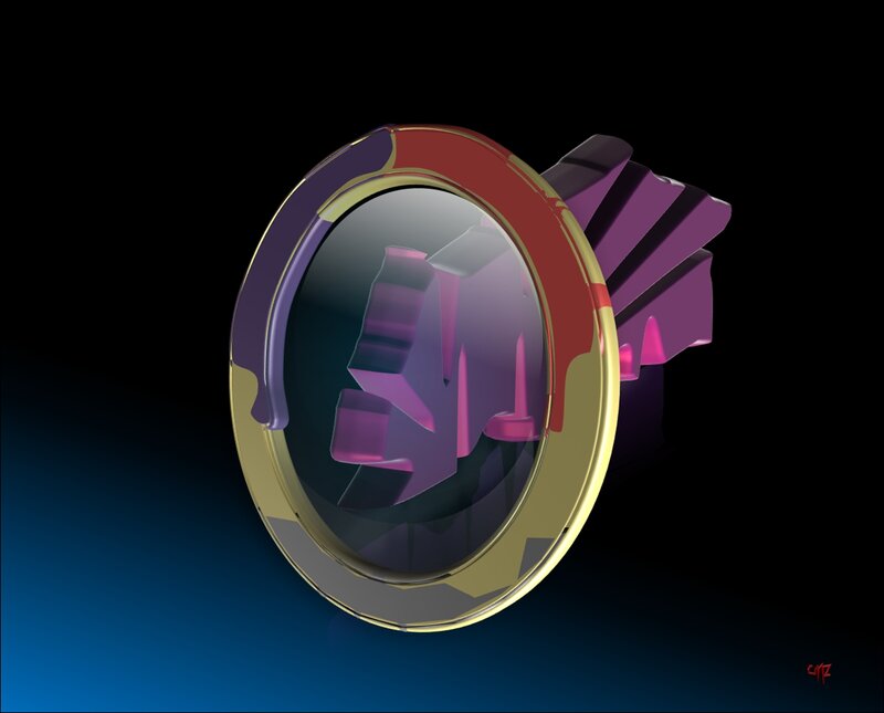 Purple and Gold Ring
