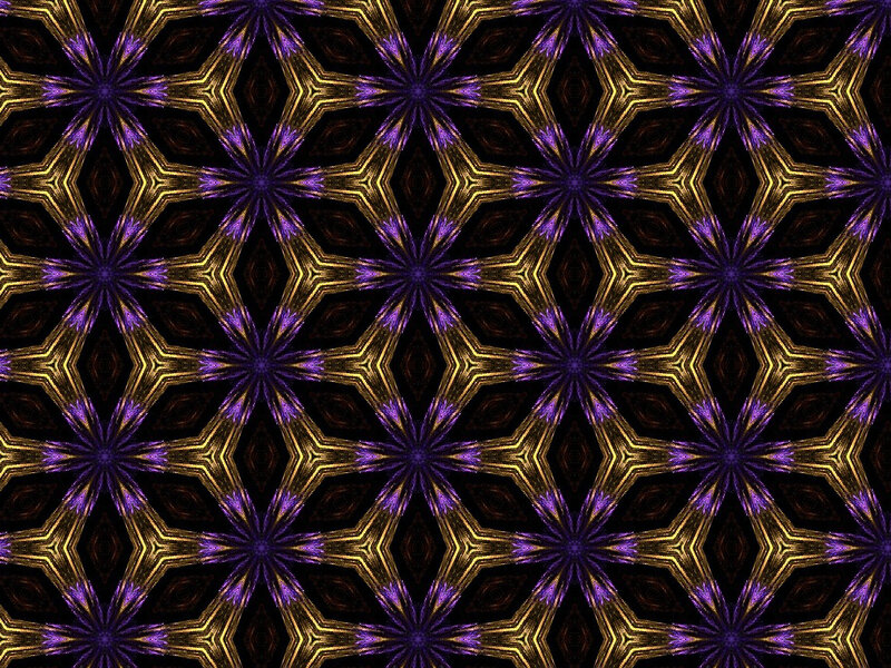 Purple and Gold Star Pattern