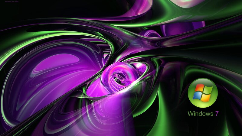 purple and green abstract swirl