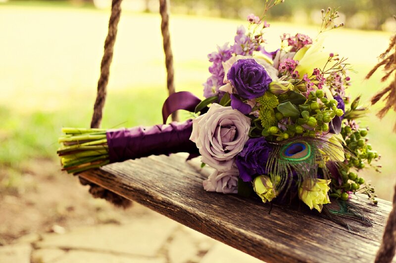Purple and Green Bouquet