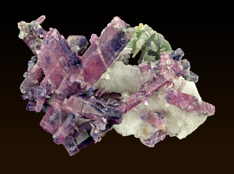 Purple and Green Crystals