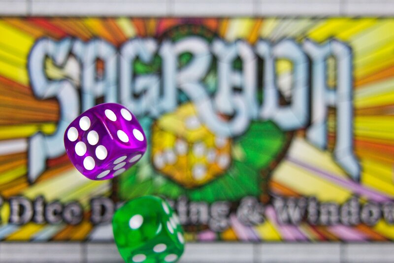 Purple and Green Dice