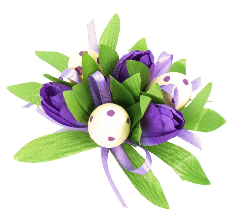 Purple and Green Floral Arrangement