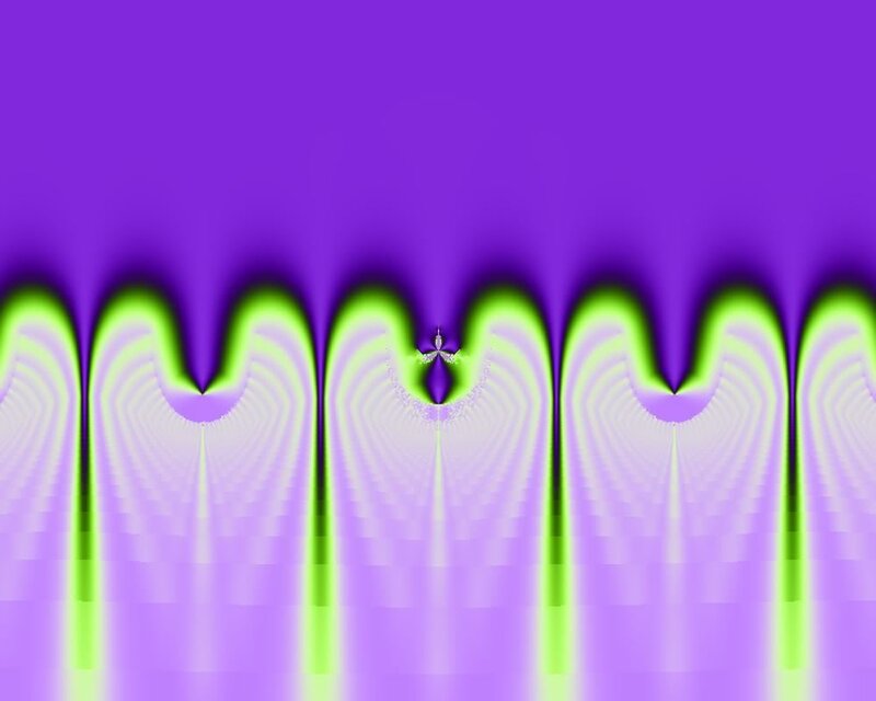 purple and green fractal pattern