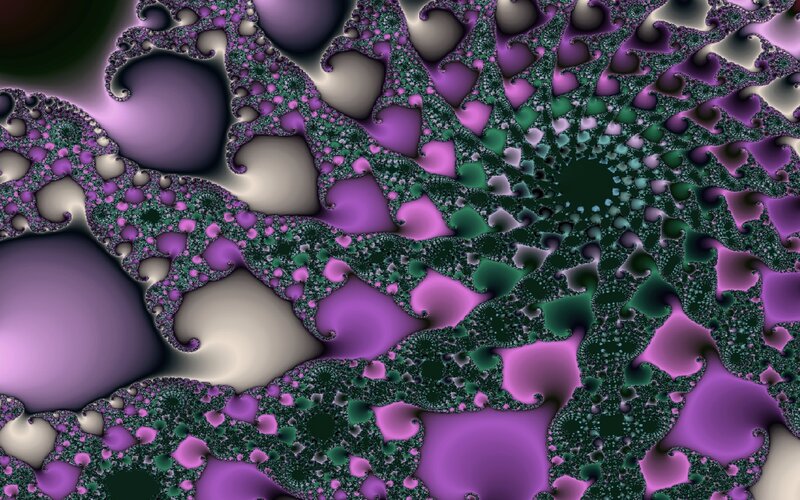 purple and green fractal pattern