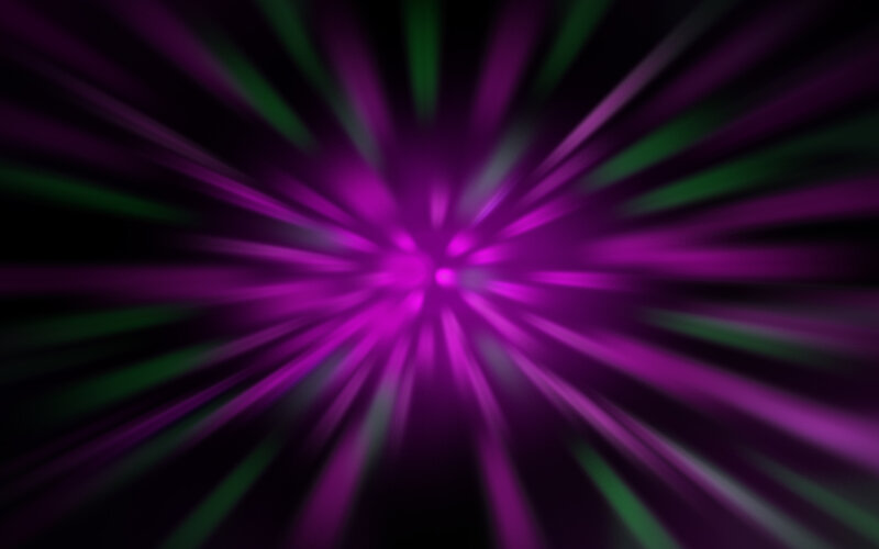 purple and green light burst