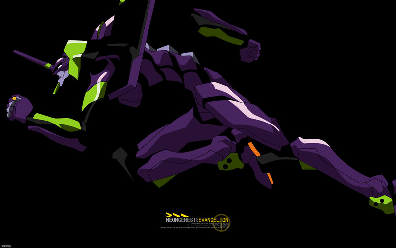 Purple and Green Mecha — Dramatic, Anime