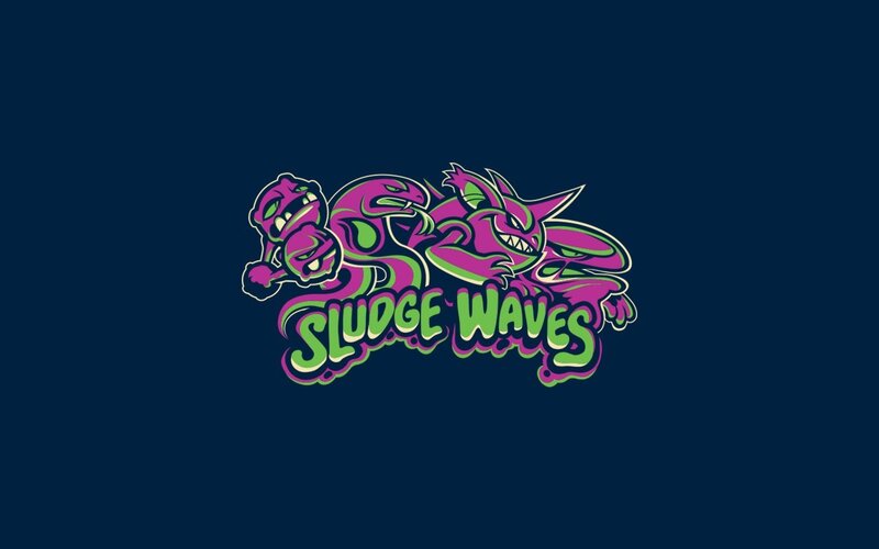 Purple and Green Monsters