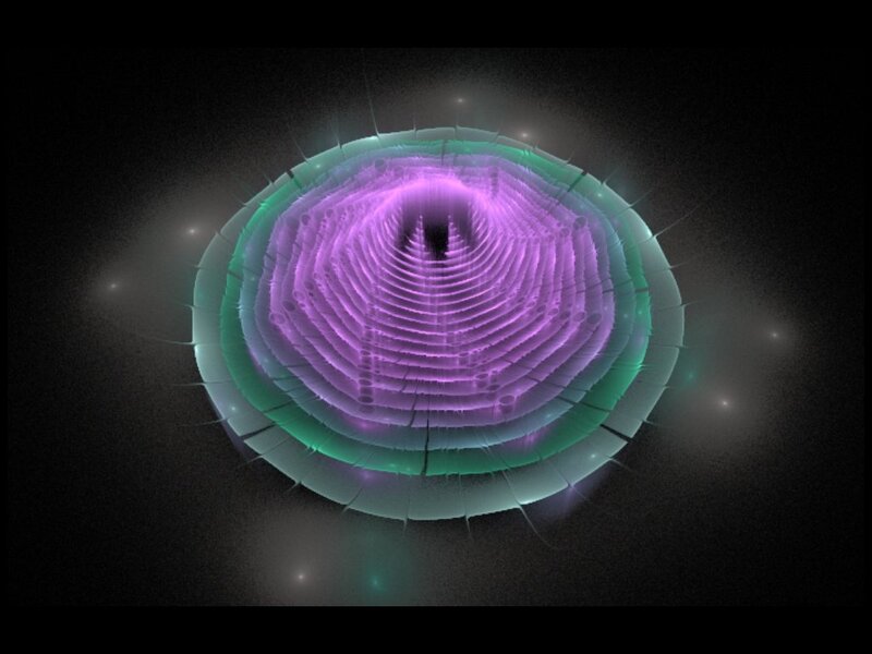 Purple and Green Spiral — Mysterious
