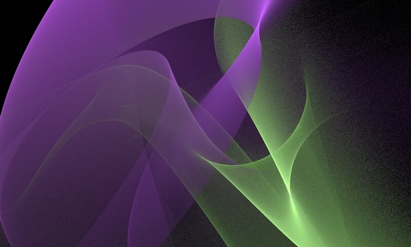 Purple and Green Swirls